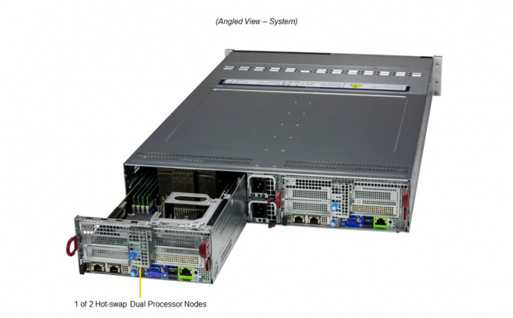 Supermicro SYS-221BT-DNTR 2U BigTwin Rack Server