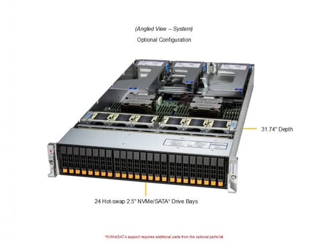 Supermicro AS-2126HS-TN 2U Rackmount Server