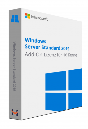 Windows Server Standard 2019 Add-On Lizenz 16 core