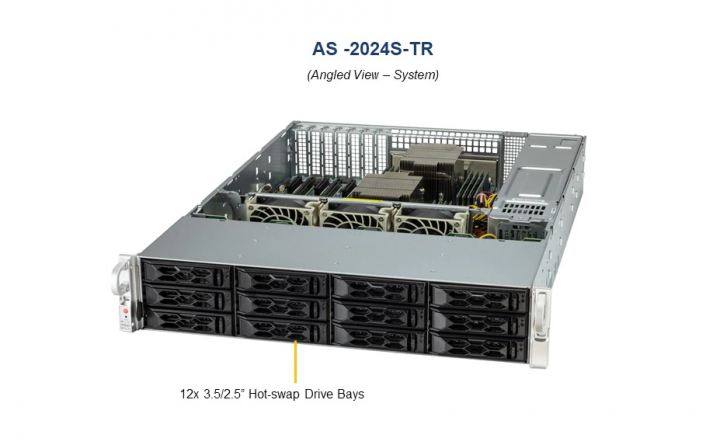 Supermicro AS-2024S-TR 2U Server AMD EPYC 7003 CPU