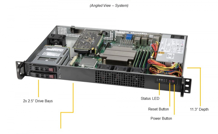 Supermicro SYS-110C-FHN4T Server Intel Xeon W