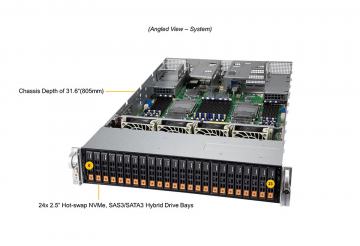 Supermicro SYS-240P-TNRT 2x 10Gbase-t Ethernet Supermicro SYS-240P-TNRT 2x 10Gbase-t Ethernet