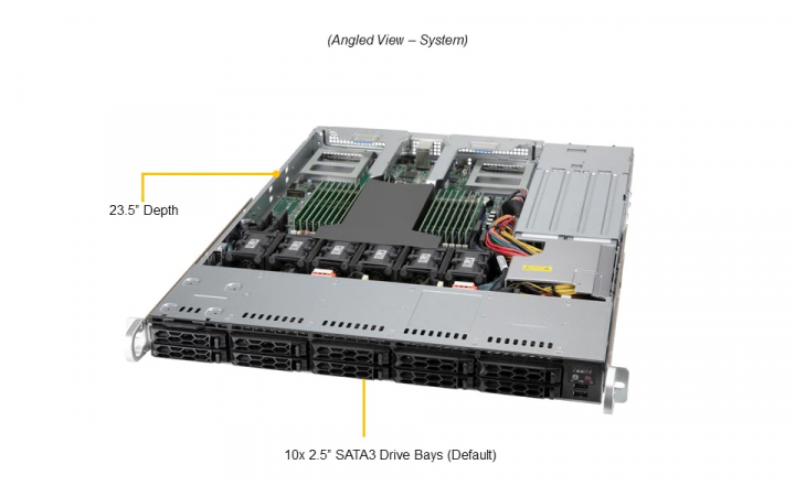 Supermicro AS-1114CS-TNR 1U Server 16xDIMM 4TB RAM