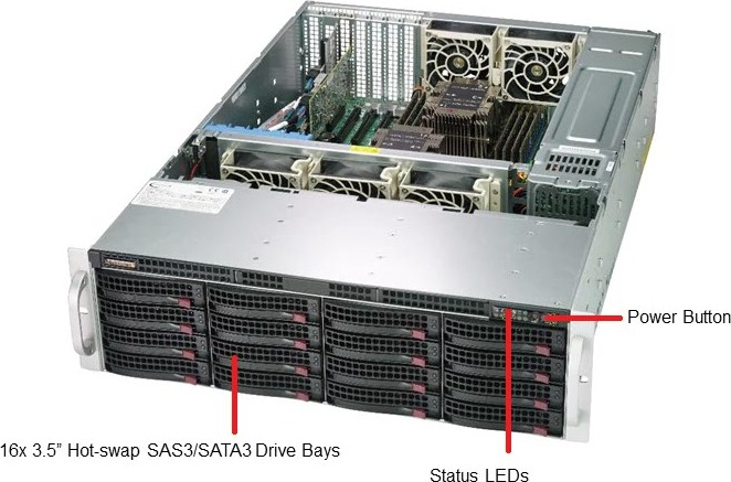Supermicro SSG-6039P-E1CR16H Storage Server