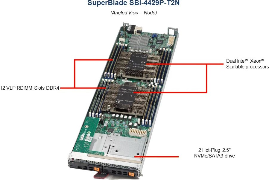 SBI-4429P-T2N | Supermicro Dual Xeon 4U Blade Server