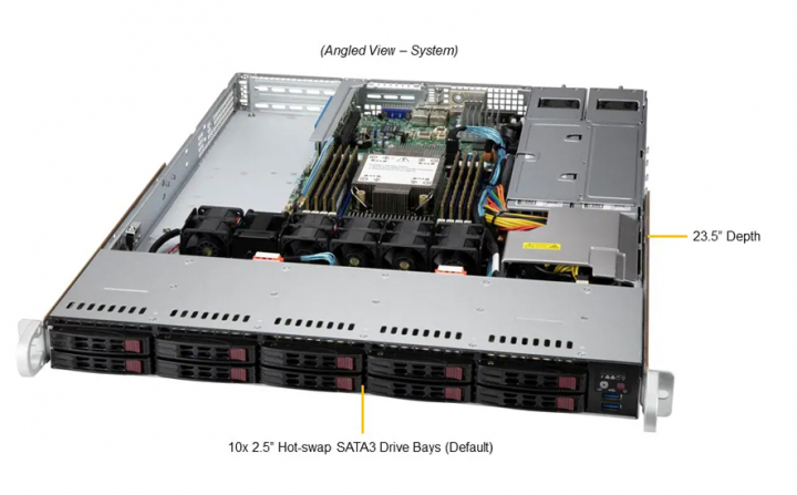 Supermicro SYS-110P-WR 1U Mainstream Cloud Server