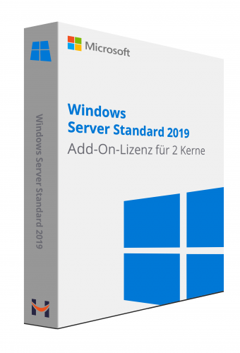 Windows Server Standard 2019 Add-On-Lizenz 2-Core