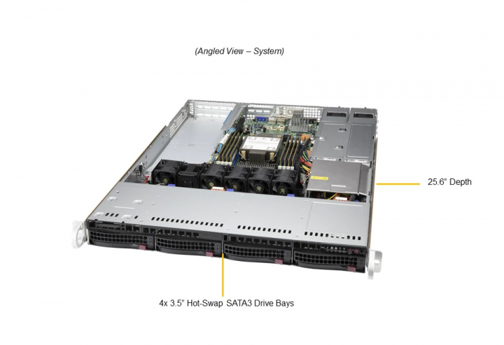 Supermicro SYS-510P-WTR UP 1U Rackmount