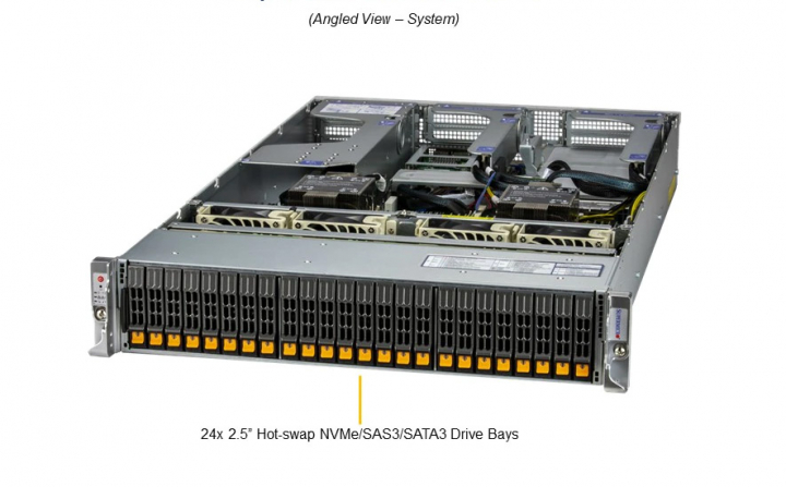 Supermicro SYS-220H-TN24R Server 2x Xeon 3rd Gen