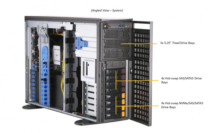 Supermicro SYS-740GP-TNRBT Tower GPU Workstation