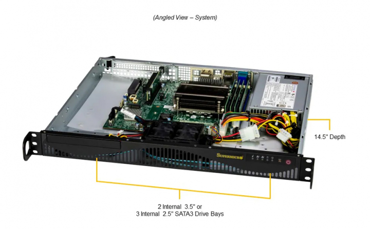 Supermicro SYS-511R-ML Mini-1U Short-Depth Server