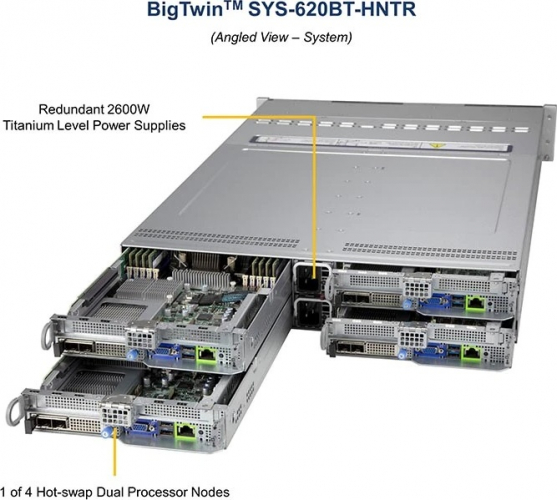 Supermicro SYS-620BT-HNTR 1 of 4 Hot-swap Dual