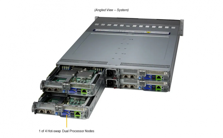 Supermicro SYS-221BT-HNC9R 2U BigTwin HCI Server