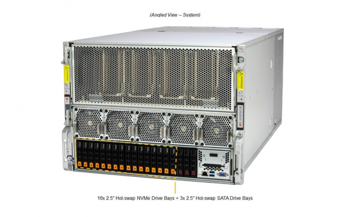 Supermicro SYS-821GE-TNHR AI Training/GPGPU Server
