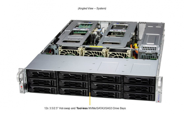 Supermicro SYS-621C-TN12R CloudDC 2U Server