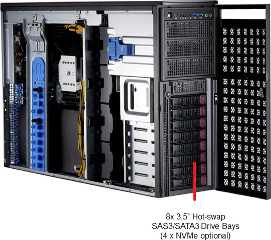 Supermicro SYS-7049GP-TRT NVidia Tesla GPU Server