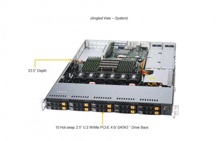 Supermicro AS-1114S-WN10RT 1U Rack Server 10x Bays