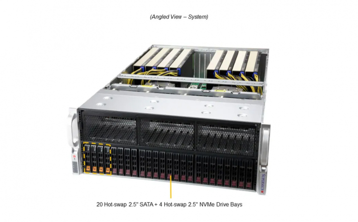 Supermicro AS-4125GS-TNRT 4U GPU Rack Server
