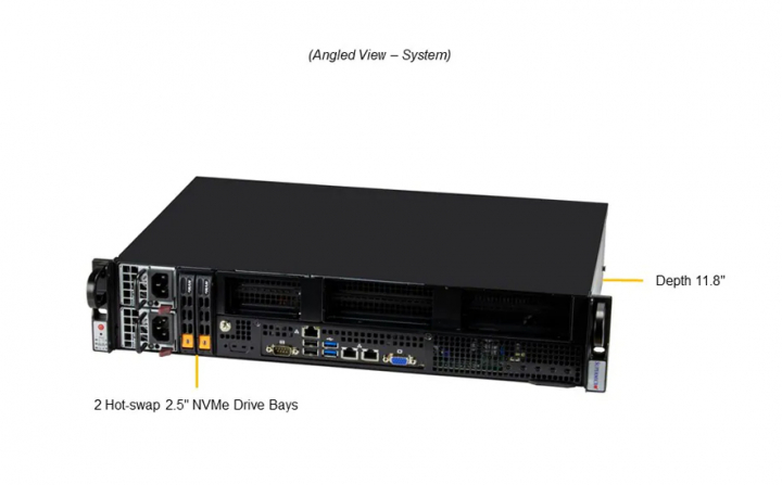 Supermicro SYS-211E-FRN2T 2U Rack IoT/Edge Server