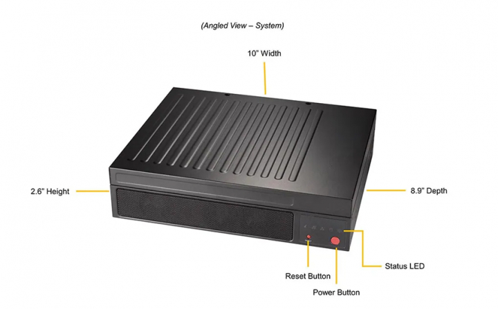 Supermicro AS-E301-9D-8CN4 IoT Embedded HCI Server