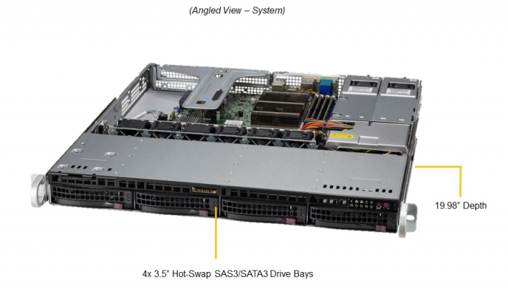 Supermicro SYS-510T-MR 1U Server Dual Socket H5