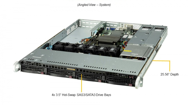 Supermicro SYS-510T-WTR 1U Server Intel Xeon E CPU