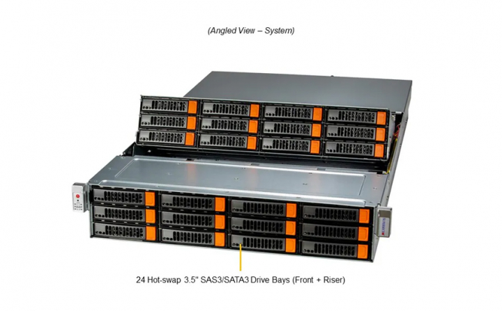 Supermicro SSG-521E-E1CR24H 2U Storage Server